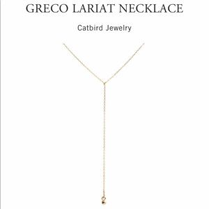 CATBIRD Greco Lariat 14k Gold Necklace